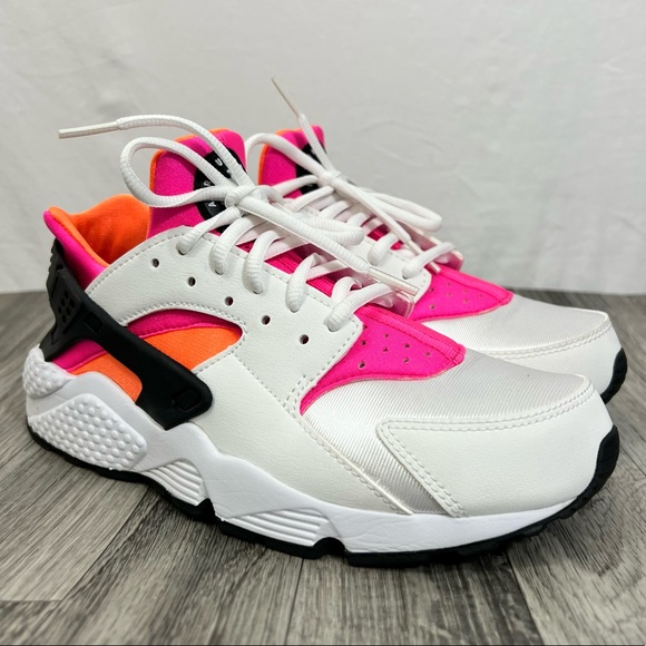 pink orange and white huaraches
